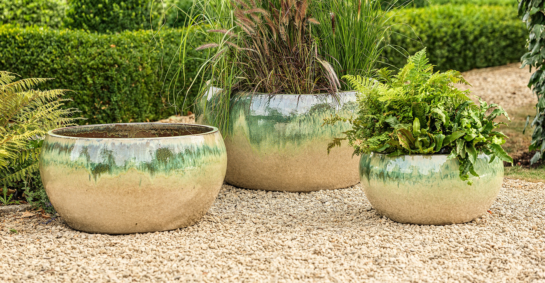 Glazed Pots Gardenesque