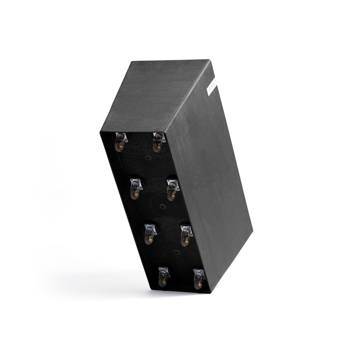 100cm Charcoal Wheeled Round Plant Pot by Gardenesque x Eco Pots