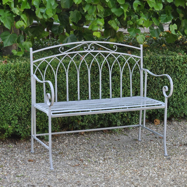 Brunell Ornate Bench | Metal Garden Bench