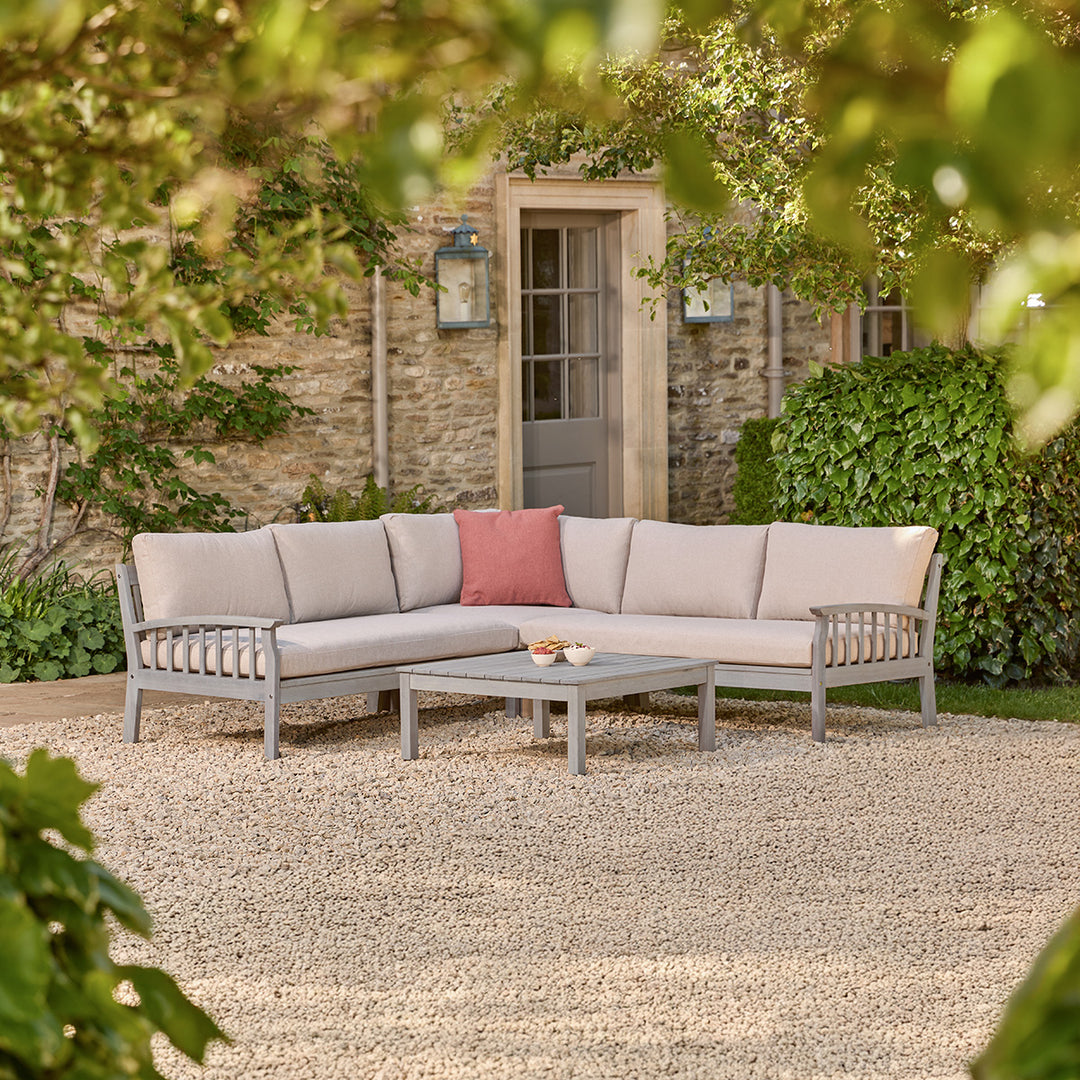 Repton Classic Wooden Corner Sofa | Garden Furniture Set