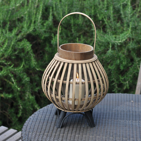 bamboo globe lantern available at Gardenesque