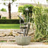 Lily Pad Metal Water Feature with Pump - Gardenesque