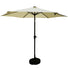 2.95m Cream Cantilever Garden Parasol with base & Solar Powered LED Lights available at Gardenesque