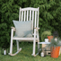 Repton Wooden Outdoor or Indoor Rocking Chair at Gardenesque