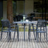 black round garden dining table for 4