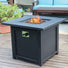 Outdoor Gas Fire Pit Table - Charcoal Grey at Gardenesque