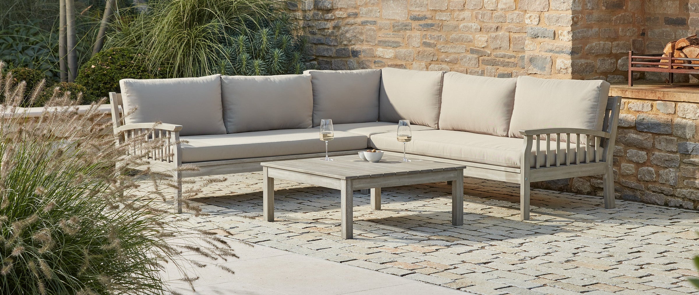Wooden Garden Furniture available at Gardenesque