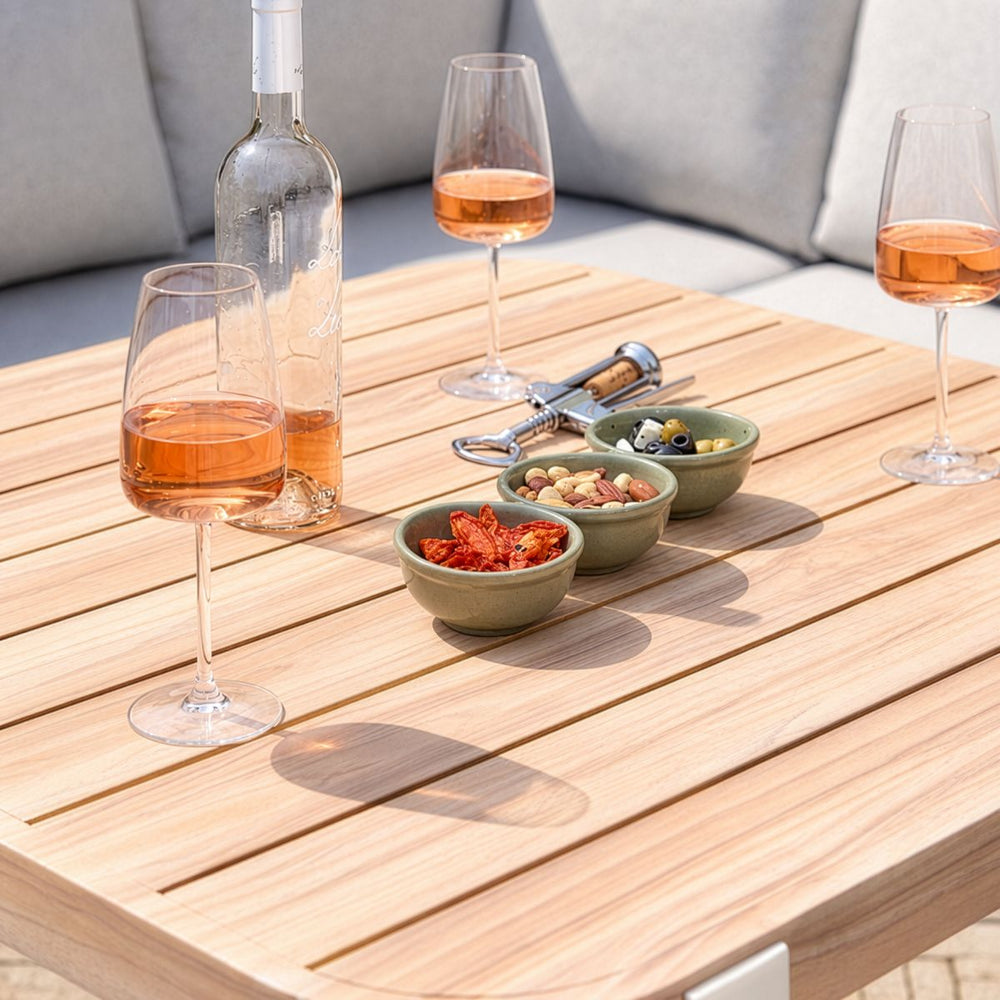 Camden 6 Seater |Corner Dining Set - Stone