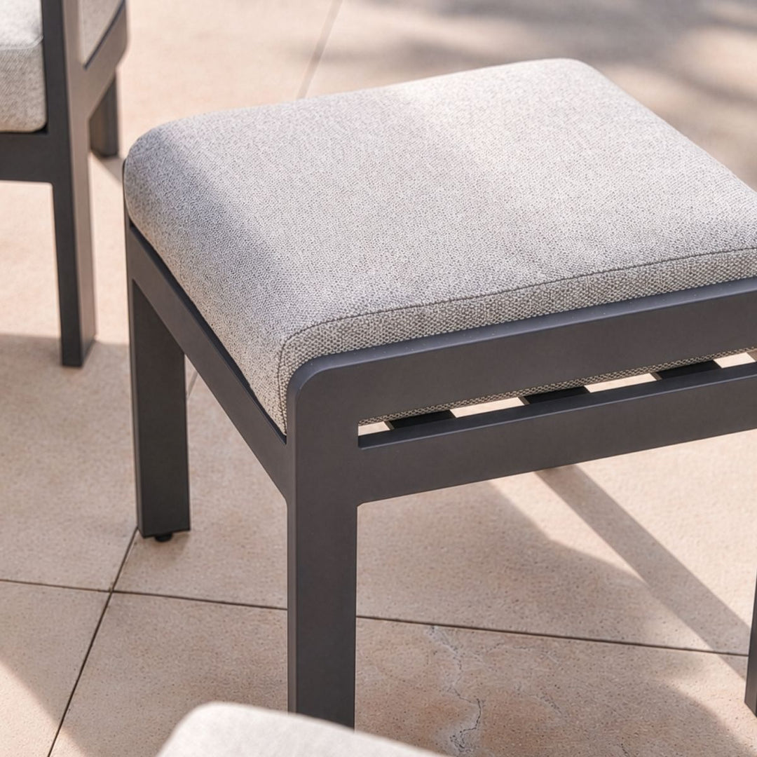 Camden 6 Seater | Metal Casual Dining Set - Anthracite