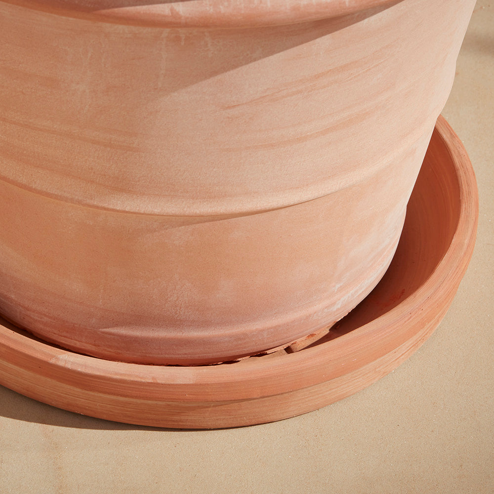 large terracotta plant pot saucers Castello Terracotta Saucer
