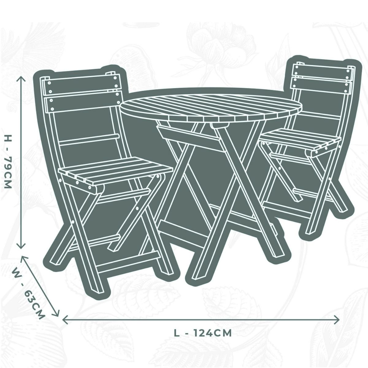Garden Bistro Set Furniture Cover