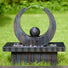 Charcoal Grey Sculpture | Water Feature
