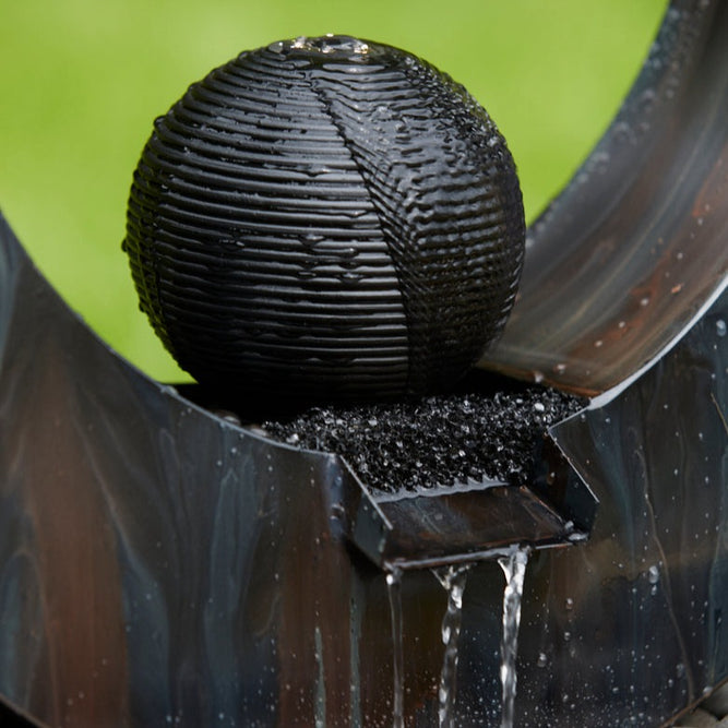 Charcoal Grey Sculpture | Water Feature