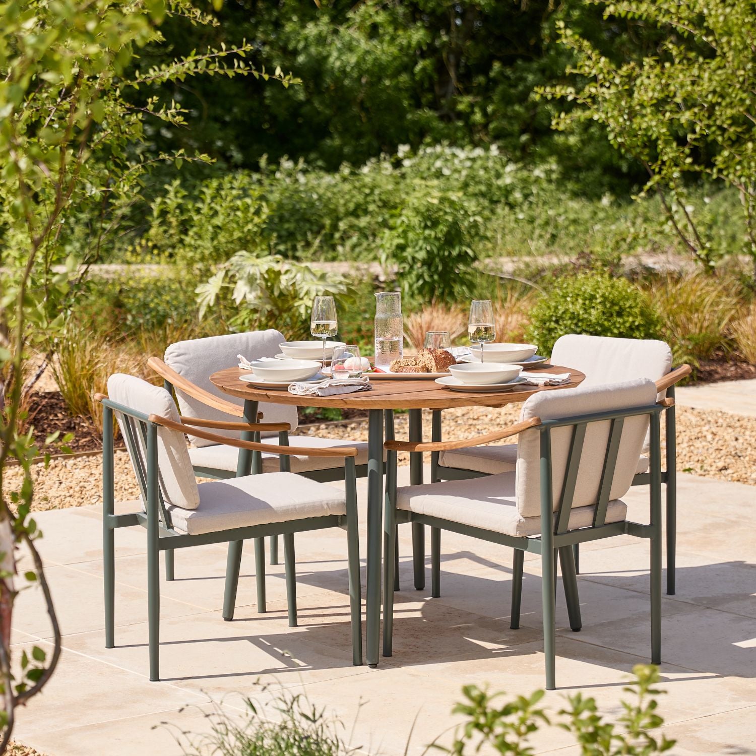 Metal Round Dining Set