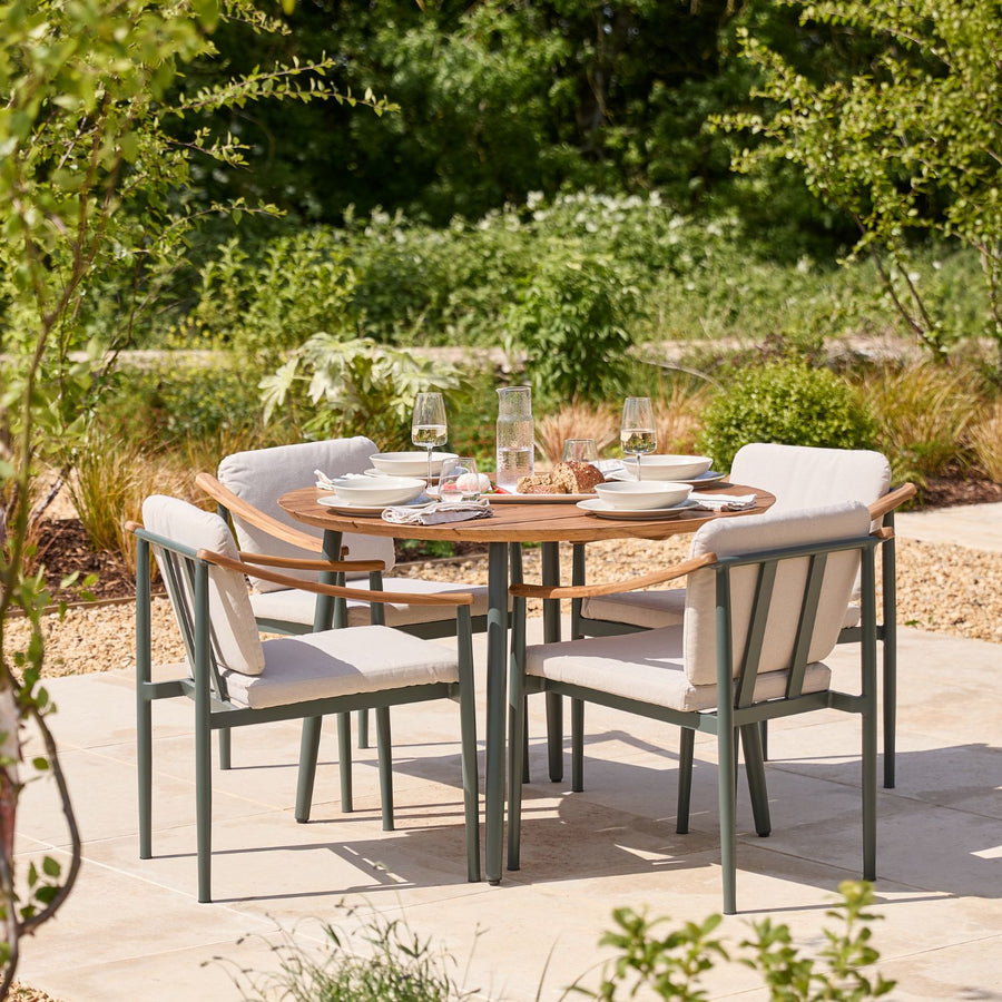 Hampstead Metal | Round Dining Set