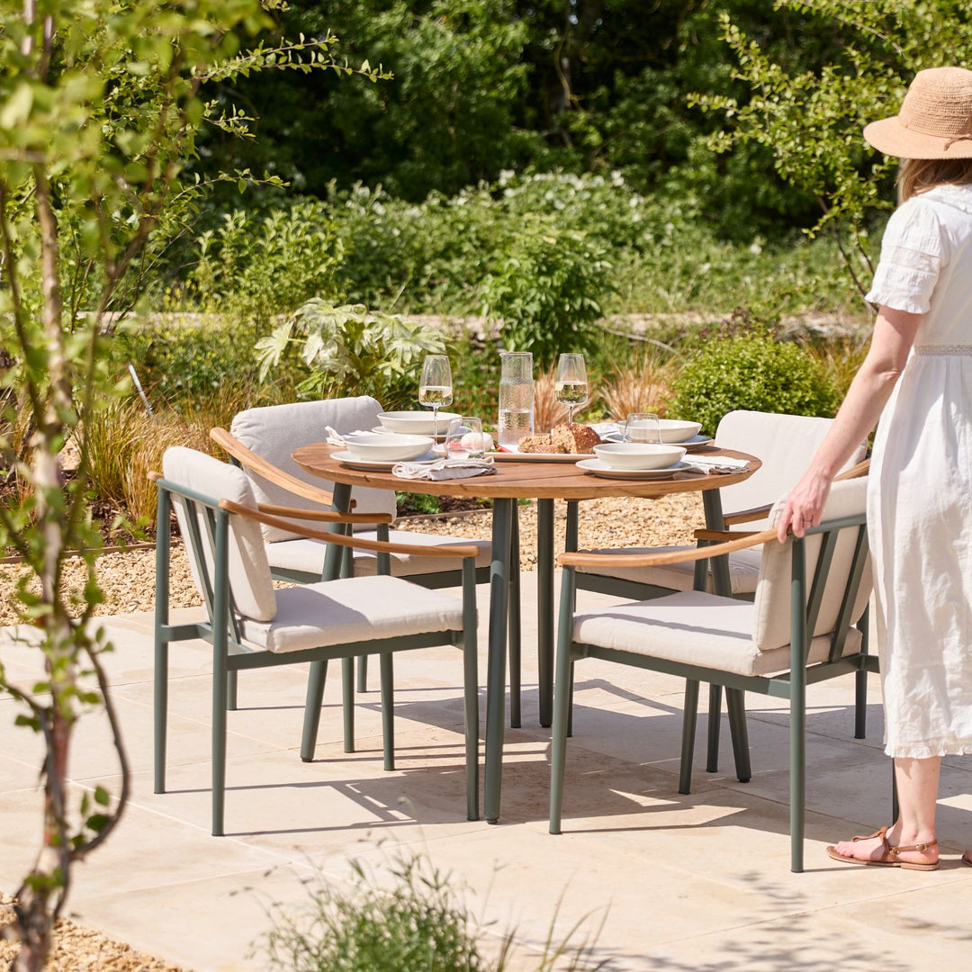 Hampstead Metal | Round Dining Set