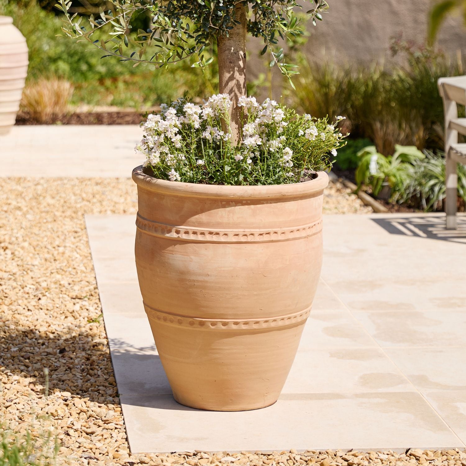 Lyra Large Terracotta Urn Planter