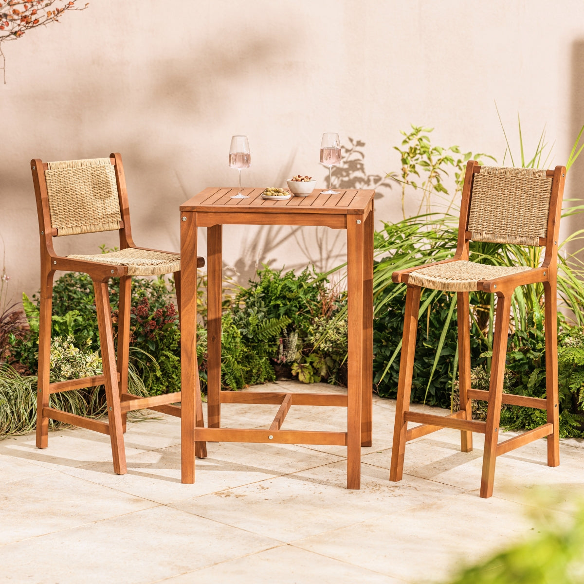 Wooden Garden Bar Set