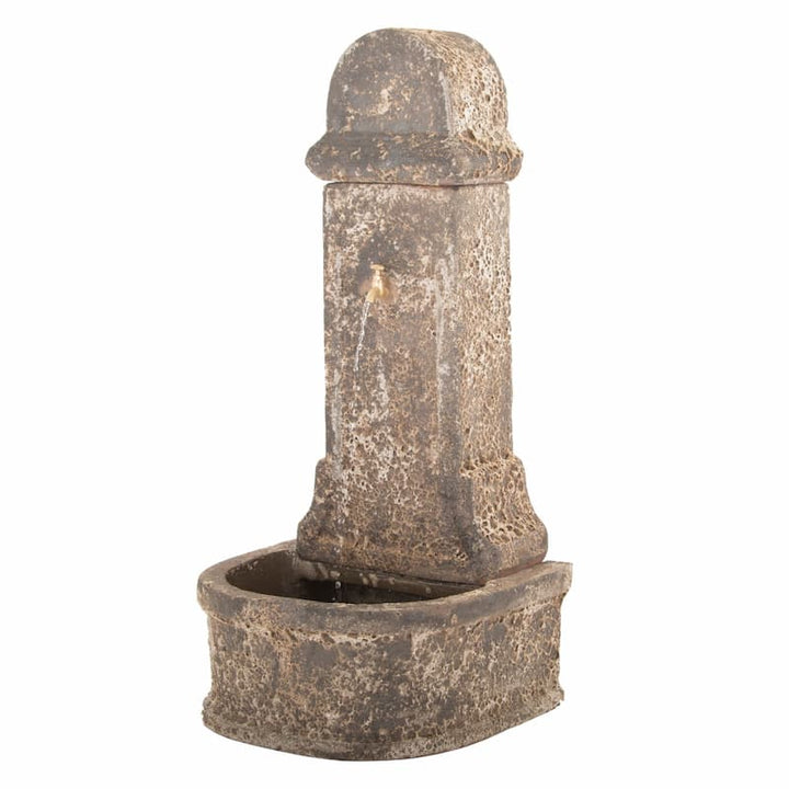 Outdoor Stone Water Feature with Pump - Ancient Collection - 106cm available at Gardenesque