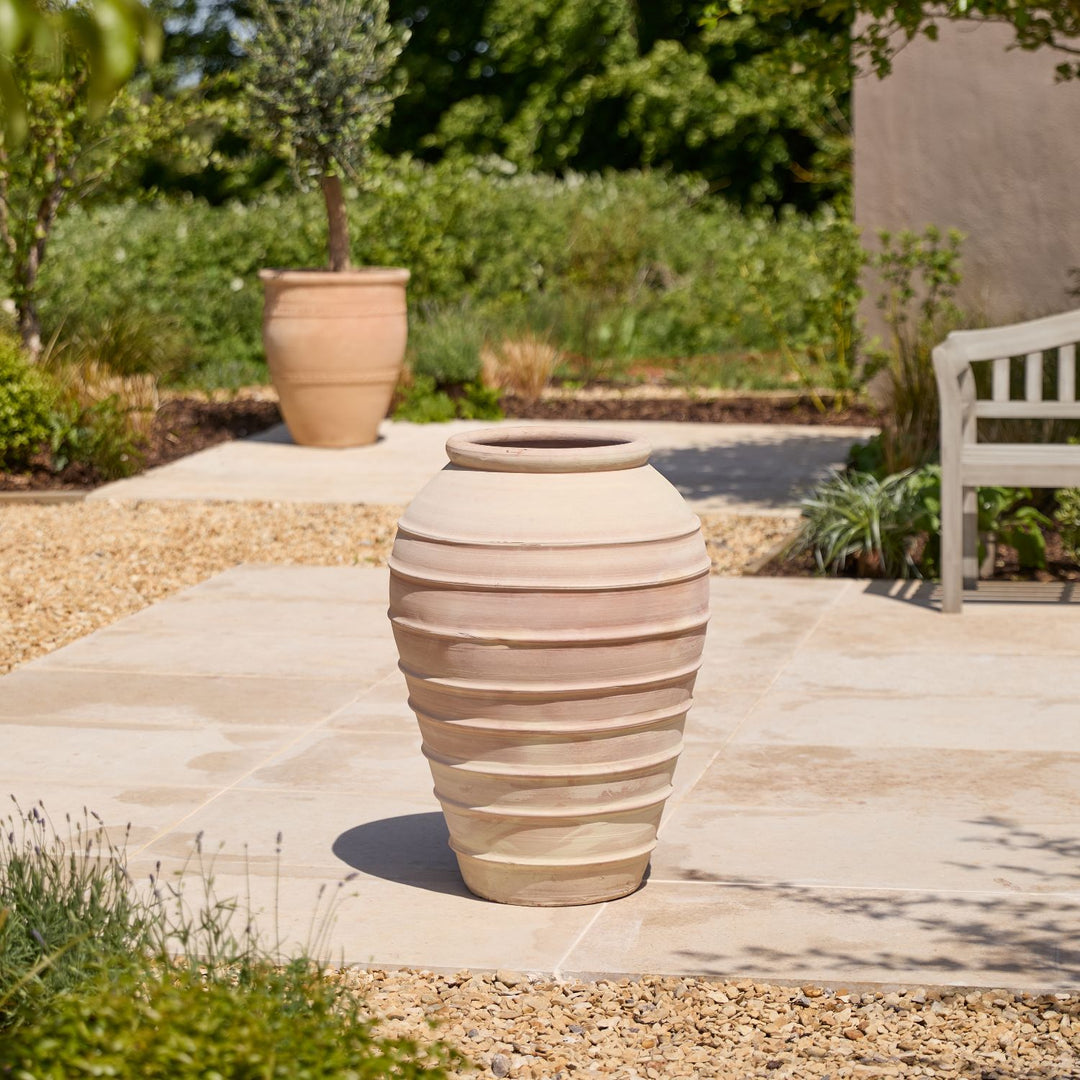 Rhea Ribbed | Terracotta Urn Planter