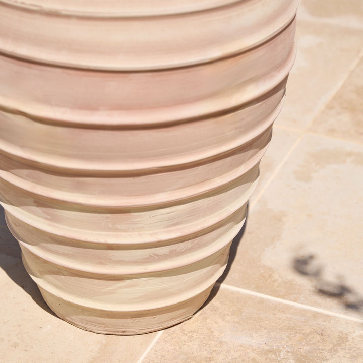Rhea Ribbed | Terracotta Urn Planter