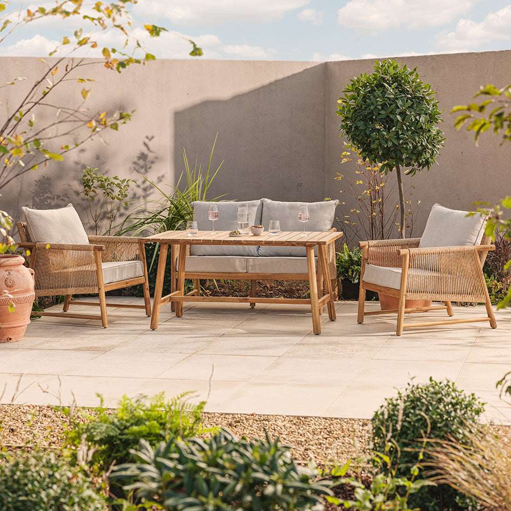 All weather Wicker Casual Dining Set 4 Seater