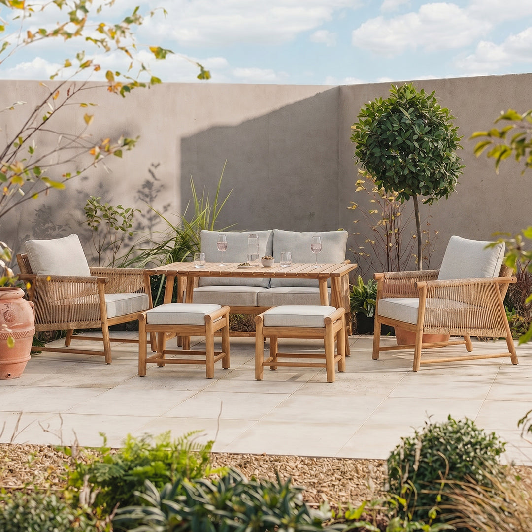 Stanley All-weather Wicker | Casual Dining Set - 6 Seater
