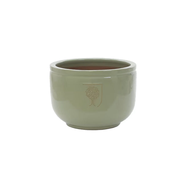 RHS low bowl planter green