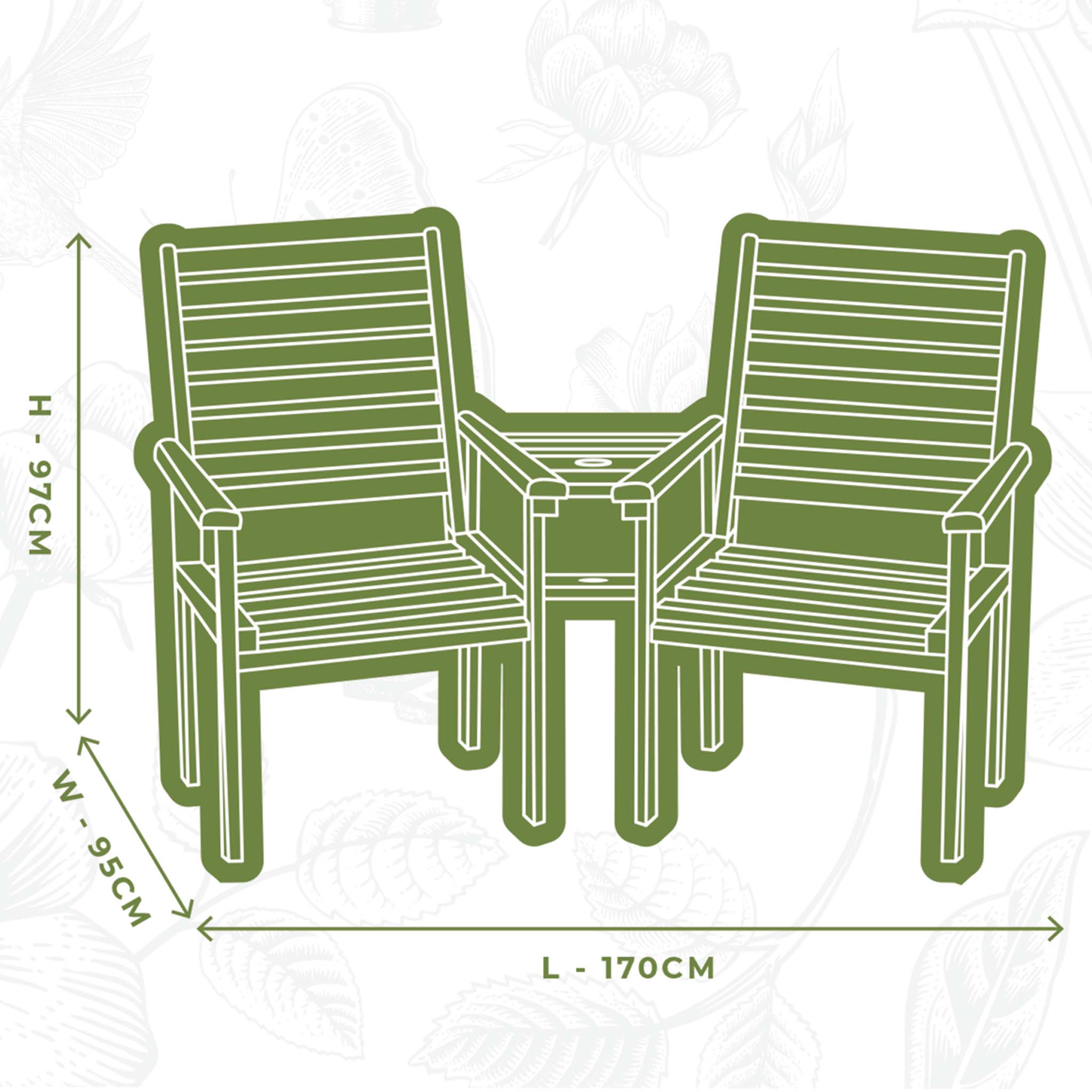 Furniture Cover Outdoor Jack and Jill Love Seat Garden Furniture