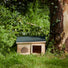 wooden hedgehog house