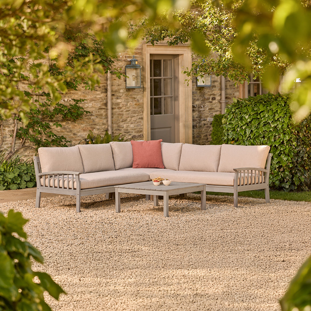 Laura James Wooden Corner Sofa Garden Set Sofa Garden Furniture