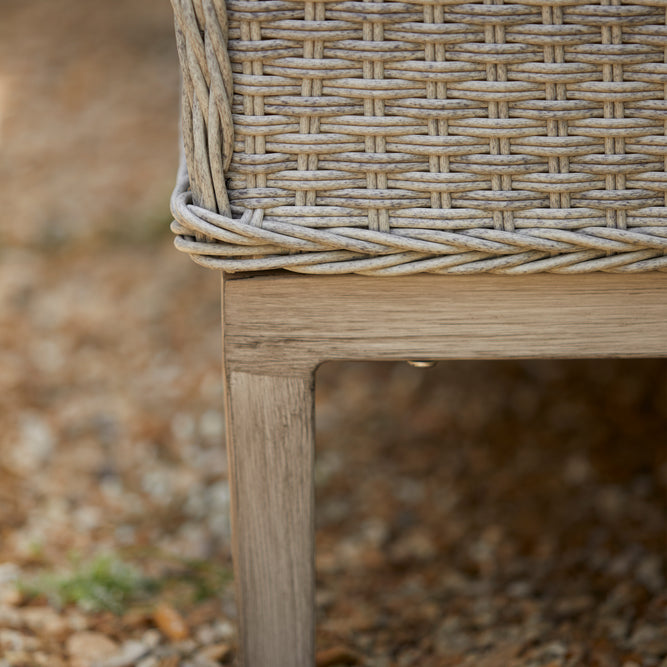 Grey Rattan Corner Sofa Garden Furniture Set - Paxton at Gardenesque