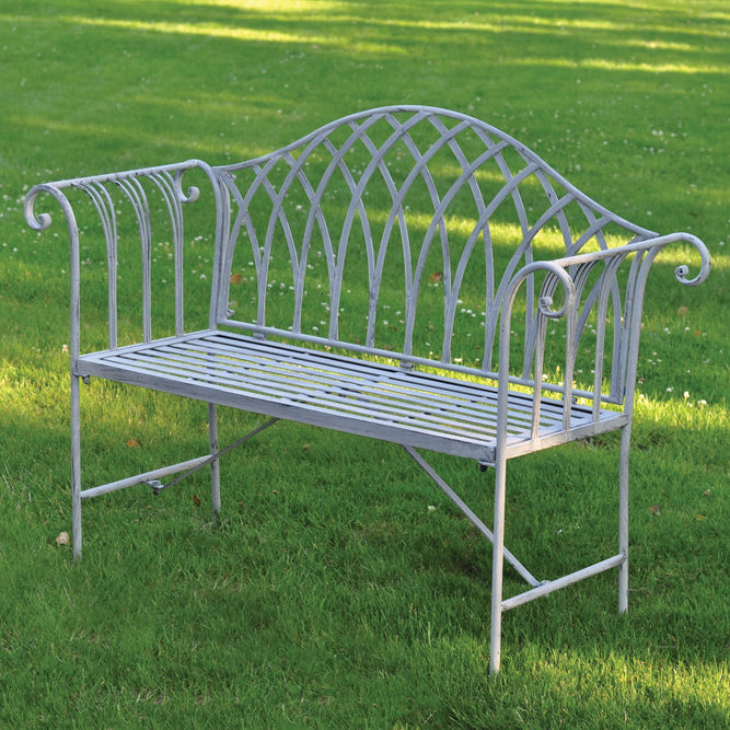 Brunell Decorative Bench | Metal Garden Bench