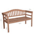 2 seater teak wooden garden bench