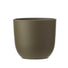 22cm green ceramic plant pot