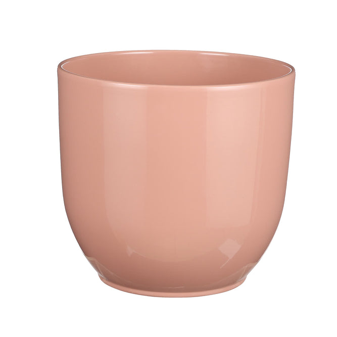 25cm gloss pink indoor ceramic plant pot