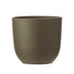 25cm green ceramic plant pot
