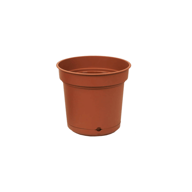 33cm plastic terracotta plant pot with saucer