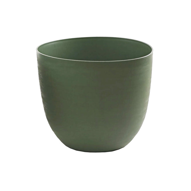 38cm green plastic self-watering plant pot