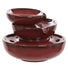 Premium Ceramic 3 Tier Water Feature with LED Light - Gardenesque