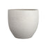 Grey Textured Round Ceramic Indoor Plant Pot