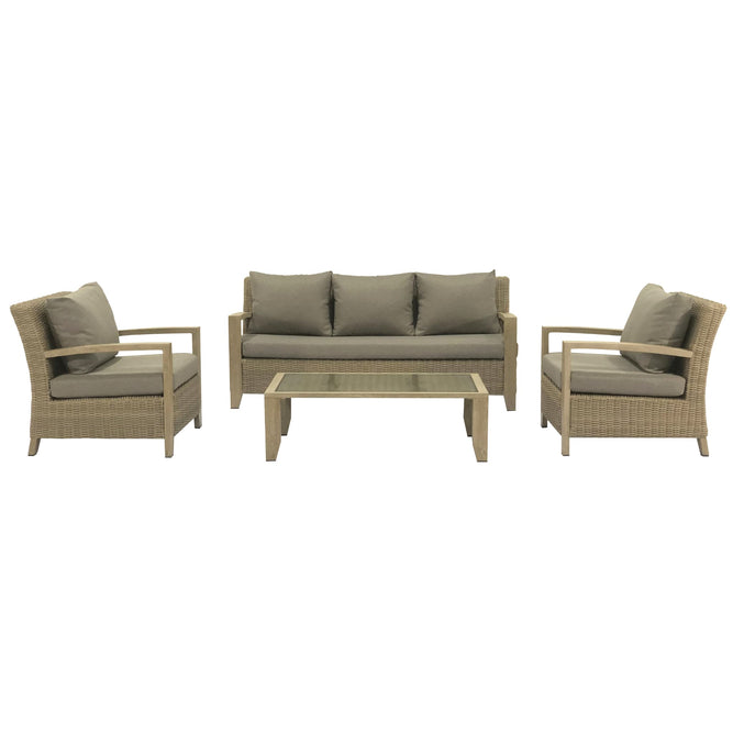 grey rattan garden furniture set at Gardenesque
