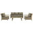 grey rattan garden furniture set at Gardenesque