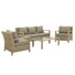 grey rattan garden furniture set at Gardenesque