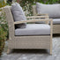 Cushioned Garden Chairs - Set of 2 - Wood Effect Aluminium - Sherwood