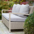 5 seat grey rattan garden furniture set at Gardenesque