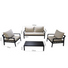 4 Seater Garden Lounge Furniture Set with Cushions