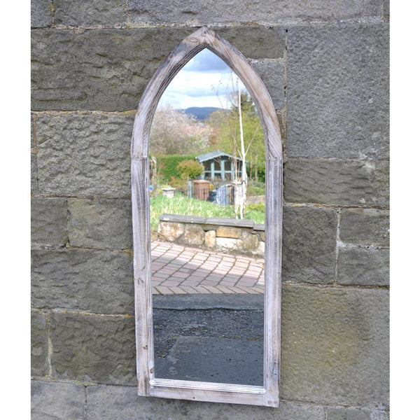 St Johns Gothic Large Garden Mirror available at gardenesque