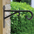 Cast Iron Hanging Basket Brackets - 2 Sizes at Gardenesque