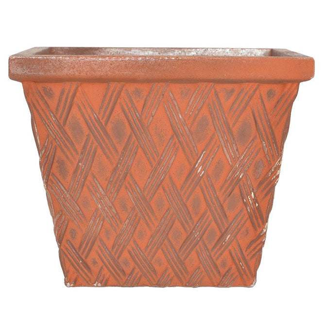 Clayton Square Rust Effect Fibreclay Resin Large Plant Pots - 2 Sizes - Gardenesque